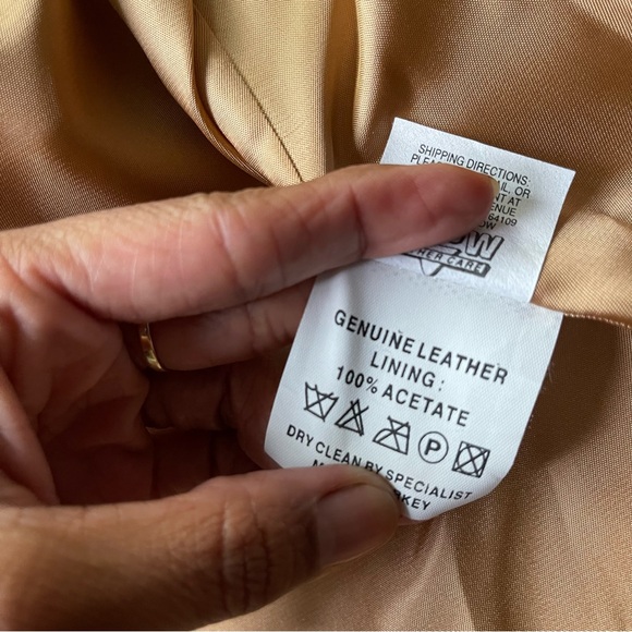 Vericci Tan Suede Fringe Leather Coat • Western Boho Festival Jacket (S) - Picture 9 of 15